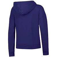 Women's Champion Purple LSU Tigers Powerblend Fleece Hoodie