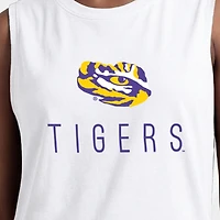 Women's Champion  White LSU Tigers Lifestyle Tank Top