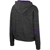 Sweat à capuche Colosseum Charcoal LSU Tigers Catherine Speckle pour femmes