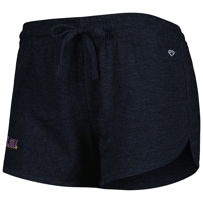 Women's Colosseum Heather Black LSU Tigers Simone Core Shorts