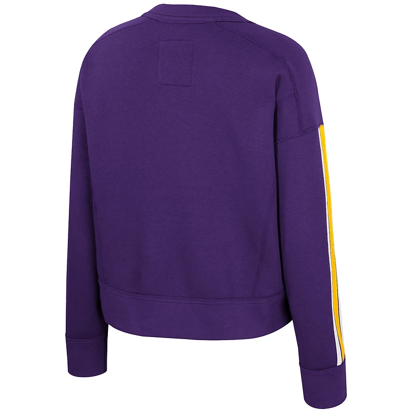Sweat-shirt Honeymoon violet Colosseum pour femme des LSU Tigers