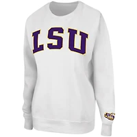 Sweat-shirt à enfiler Colosseum White LSU Tigers Campanile pour femme