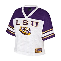 Maillot de football court blanc Colosseum Treasure pour femme des LSU Tigers