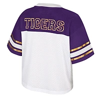 Maillot de football court LSU Tigers Treasure pour femme Colosseum White