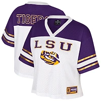 Maillot de football court blanc Colosseum Treasure pour femme des LSU Tigers