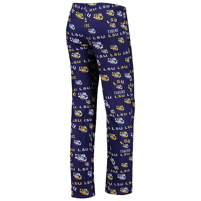 Women's Concepts Sport Purple/White LSU Tigers Flagship Long Sleeve Top & Pants Sleep Set