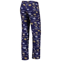 Women's Concepts Sport Purple/White LSU Tigers Flagship Long Sleeve Top & Pants Sleep Set