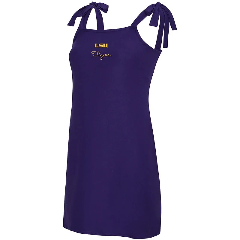 Women's Concepts Sport  Purple LSU Tigers Tie-Shoulder Nightdress