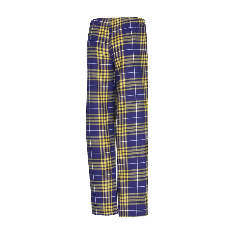 Women's Concepts Sport Purple LSU Tigers Vector Top & Flannel Pants Sleep Set