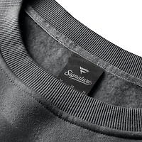 Women's Fanatics Black LSU Tigers Supersoft Flow Fleece Pullover Sweatshirt