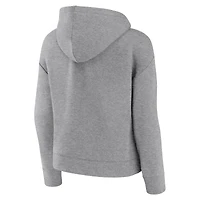 Women's Fanatics Heather Gray LSU Tigers Script Favorite Pullover Hoodie