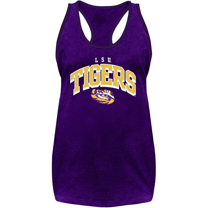 Women's Fanatics Purple LSU Tigers Plus Arch Tank Top