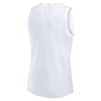 Women's Fanatics White LSU Tigers Activate Slub Tank Top
