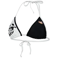 Haut de bikini LSU Tigers Play Action G-III 4Her by Carl Banks pour femmes, noir/blanc