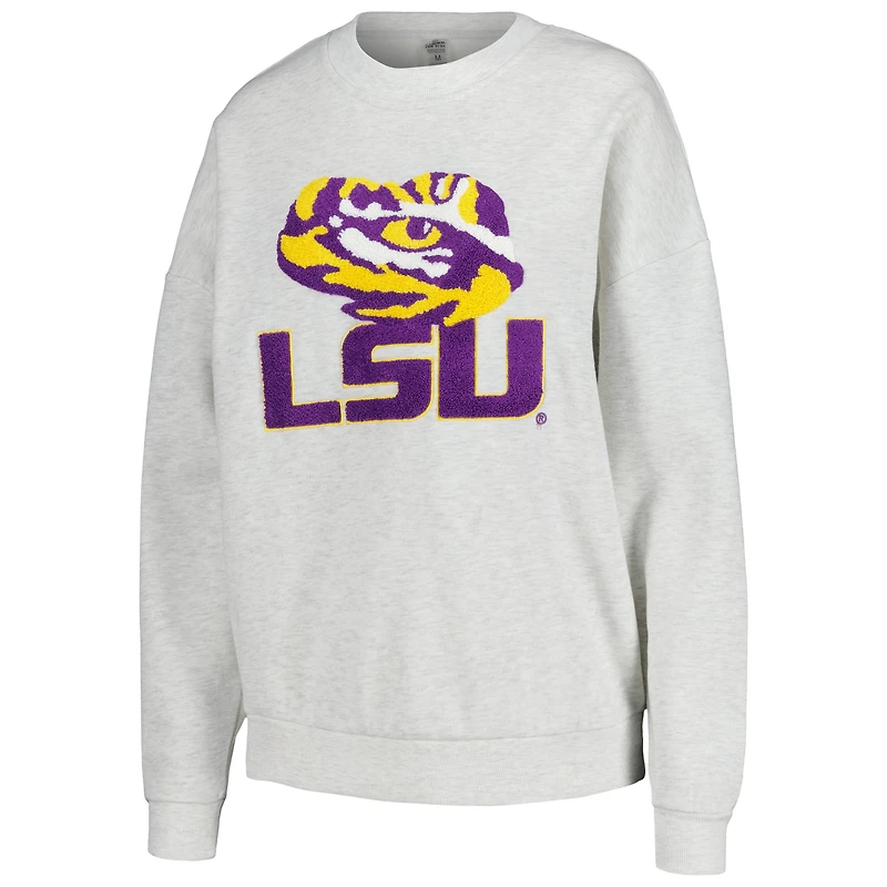 Gameday Couture Ash LSU Tigers Team Effort Sweat-shirt et short pour femme
