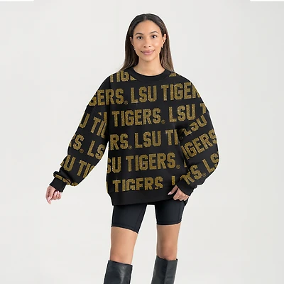 Sweat-shirt noir Gameday Couture pour femme LSU Tigers Hype Era