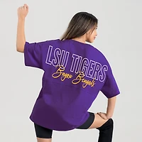 Women's Gameday Couture Purple LSU Tigers Oversized Back at Ya T-Shirt