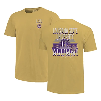 T-shirt pour femmes LSU Tigers Comfort Colors Campus Alumni, couleur or