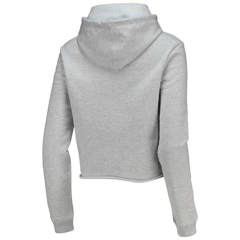 Sweat à capuche court League Collegiate Wear Ash LSU Tigers 1636 pour femmes