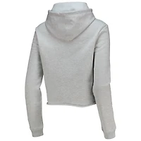 Sweat à capuche court League Collegiate Wear Ash LSU Tigers 1636 pour femmes