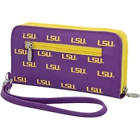 Women's LSU Tigers Zip-Around Wristlet Wallet