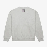 Sweat-shirt léger surdimensionné avec logo LSU Tigers pour femme Mitchell & Ness Heather Gray