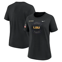 T-shirt Nike noir LSU Tigers 2025 Military Appreciation Dri-FIT pour femme