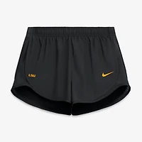 Women's Nike Black LSU Tigers Tempo Mid-Rise Dri-FIT Shorts