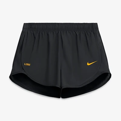 Women's Nike Black LSU Tigers Tempo Mid-Rise Dri-FIT Shorts