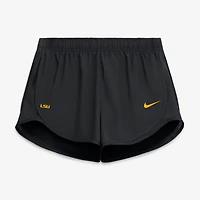 Women's Nike Black LSU Tigers Tempo Mid-Rise Dri-FIT Shorts
