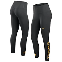 Leggings Nike LSU Tigers Zenvy taille haute Dri-FIT noirs pour femmes