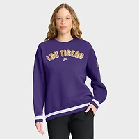 Women's Nike Purple LSU Tigers Oversized Legacy Phoenix Sweatshirt