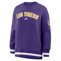 Women's Nike Purple LSU Tigers Oversized Legacy Phoenix Sweatshirt
