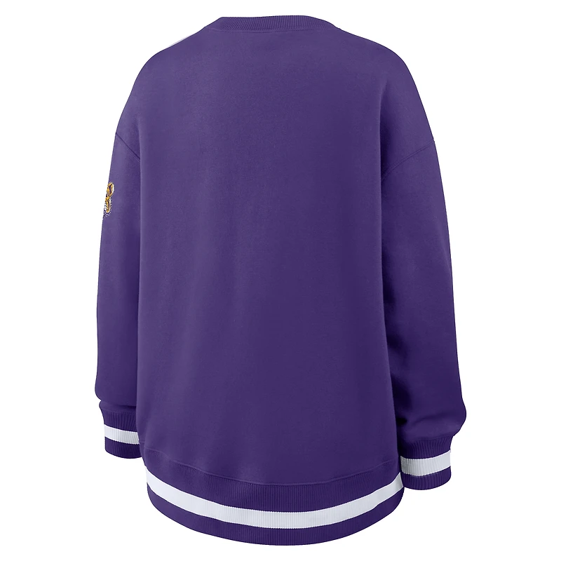Women's Nike Purple LSU Tigers Oversized Legacy Phoenix Sweatshirt