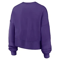 Women's Nike Purple LSU Tigers Oversized Phoenix Arch Pullover Sweatshirt