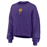 Sweat-shirt oversize Nike LSU Tigers Phoenix violet pour femme