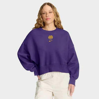 Sweat-shirt oversize Nike LSU Tigers Phoenix violet pour femme
