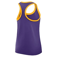 Débardeur dos nageur Nike LSU Tigers Primetime violet pour femme
