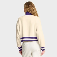 Women's Nike Tan LSU Tigers Legacy Half-Zip Sweatshirt