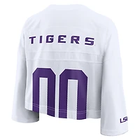 Maillot court Nike blanc LSU Tigers en maille Dri-FIT pour femme