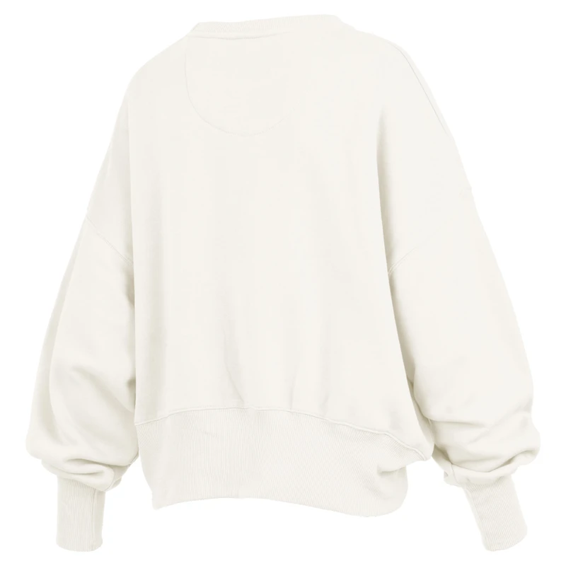 Sweat-shirt oversize pour femme Pressbox Cream LSU Tigers Chelsea