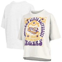 T-shirt surdimensionné LSU Tigers Harmony pour femme, blanc, Pressbox