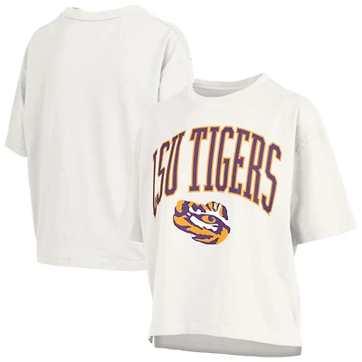T-shirt blanc Pressbox Nelson pour femme des Tigers de LSU