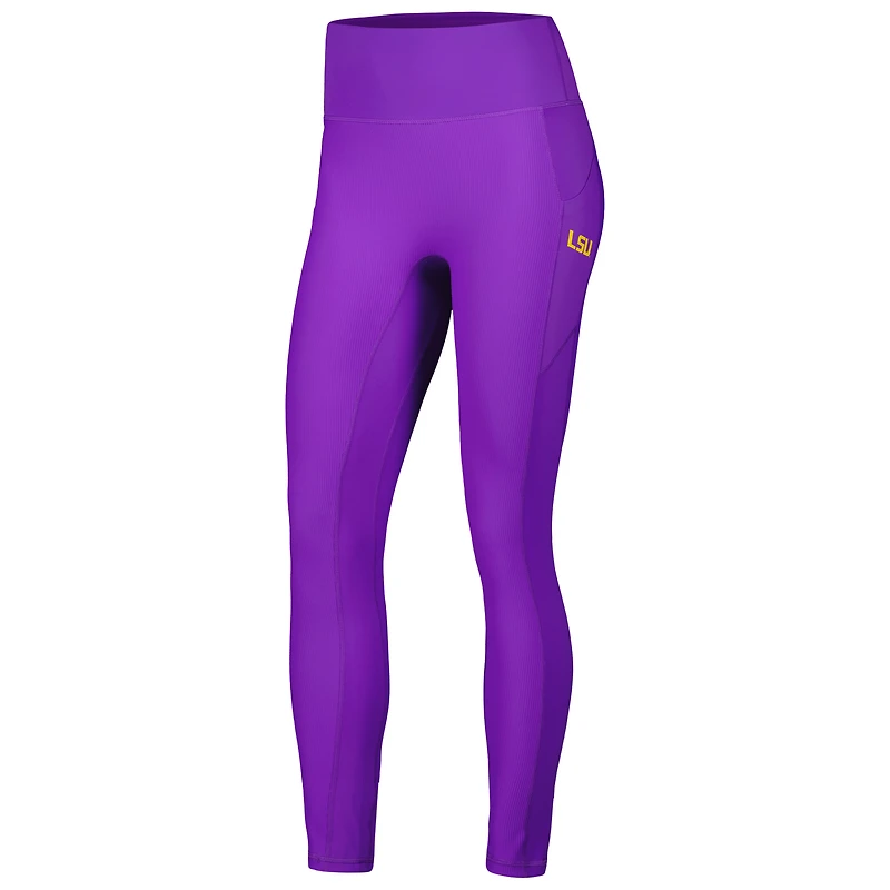 LSU Tigers 7/8 iLeggings à poches mixtes pour femmes de coloris violet