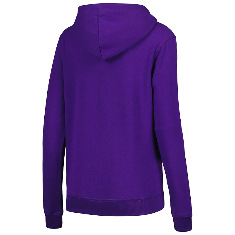 Sweat à capuche violet avec grand logo LSU Tigers pour femmes Stadium Athletic