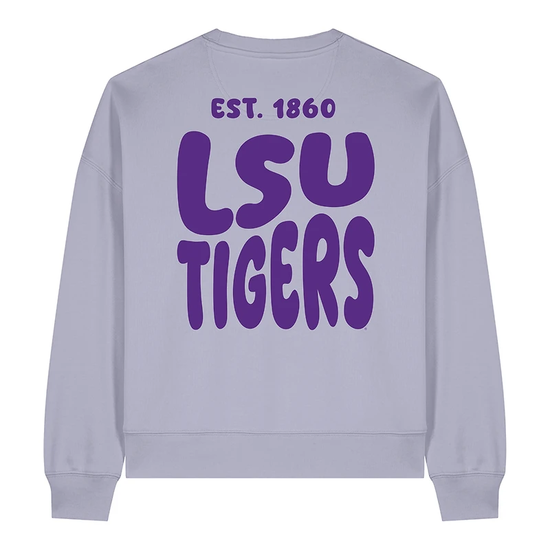 Women's Uscape Apparel Purple LSU Tigers Cloud Sweatshirt