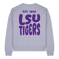 Women's Uscape Apparel  Purple LSU Tigers Cloud Sweatshirt