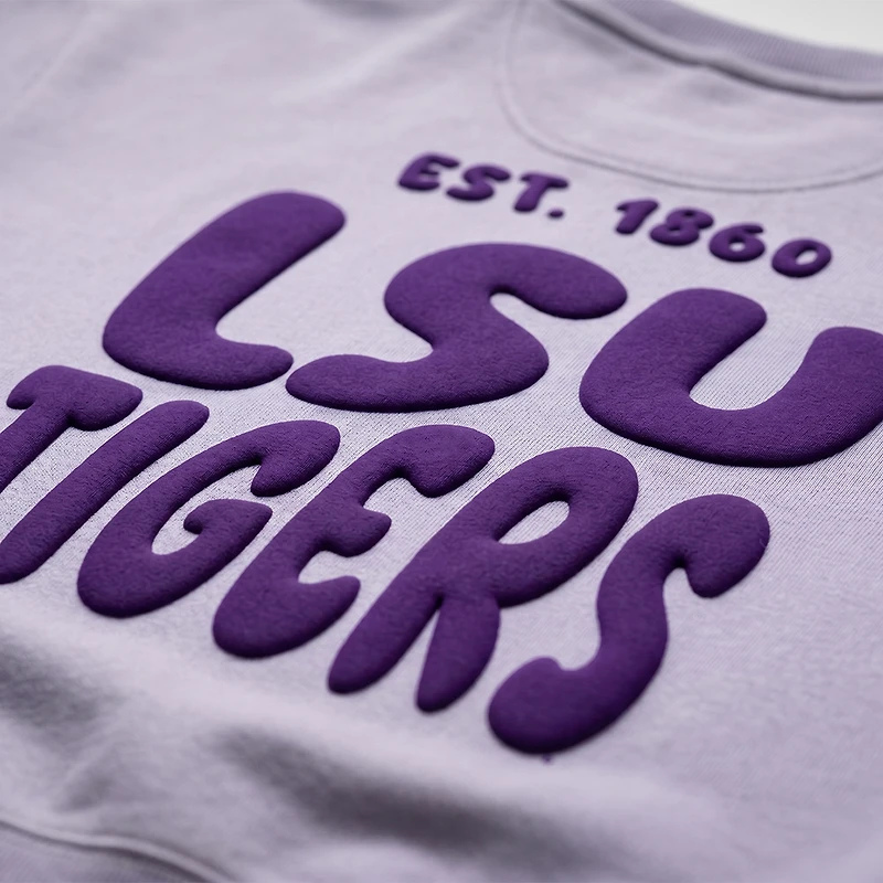 Women's Uscape Apparel Purple LSU Tigers Cloud Sweatshirt
