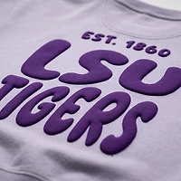 Women's Uscape Apparel  Purple LSU Tigers Cloud Sweatshirt