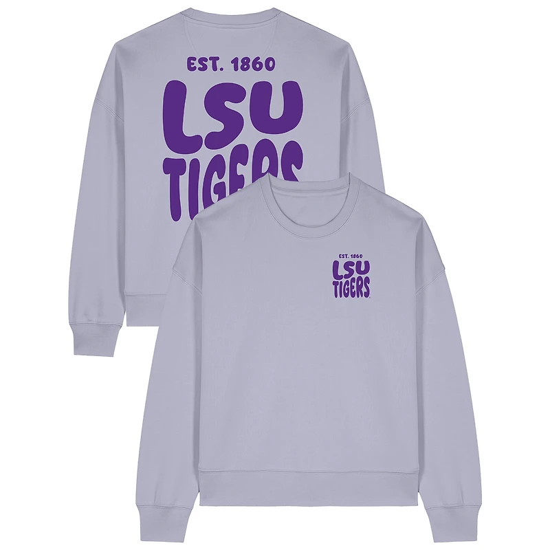Women's Uscape Apparel Purple LSU Tigers Cloud Sweatshirt